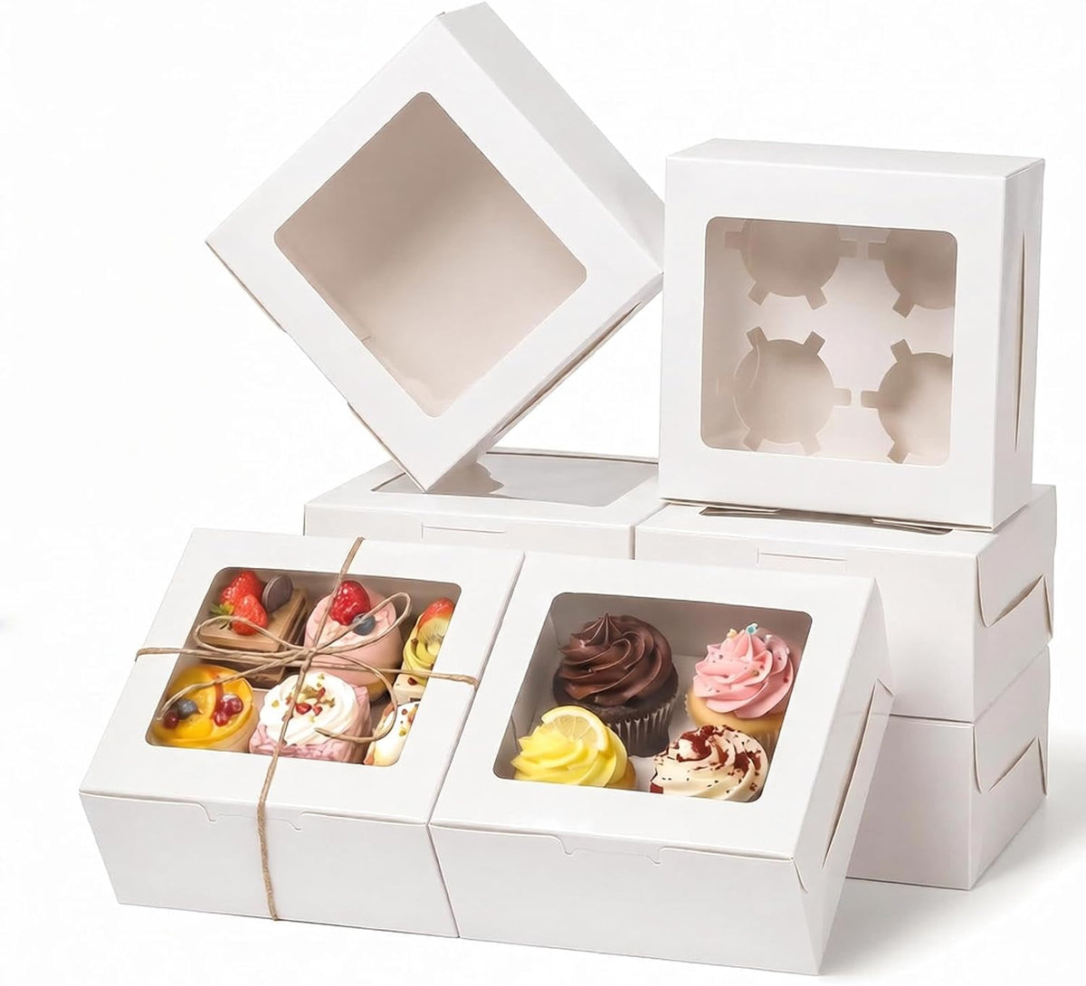 OAMCEG Cupcake Boxes with Window