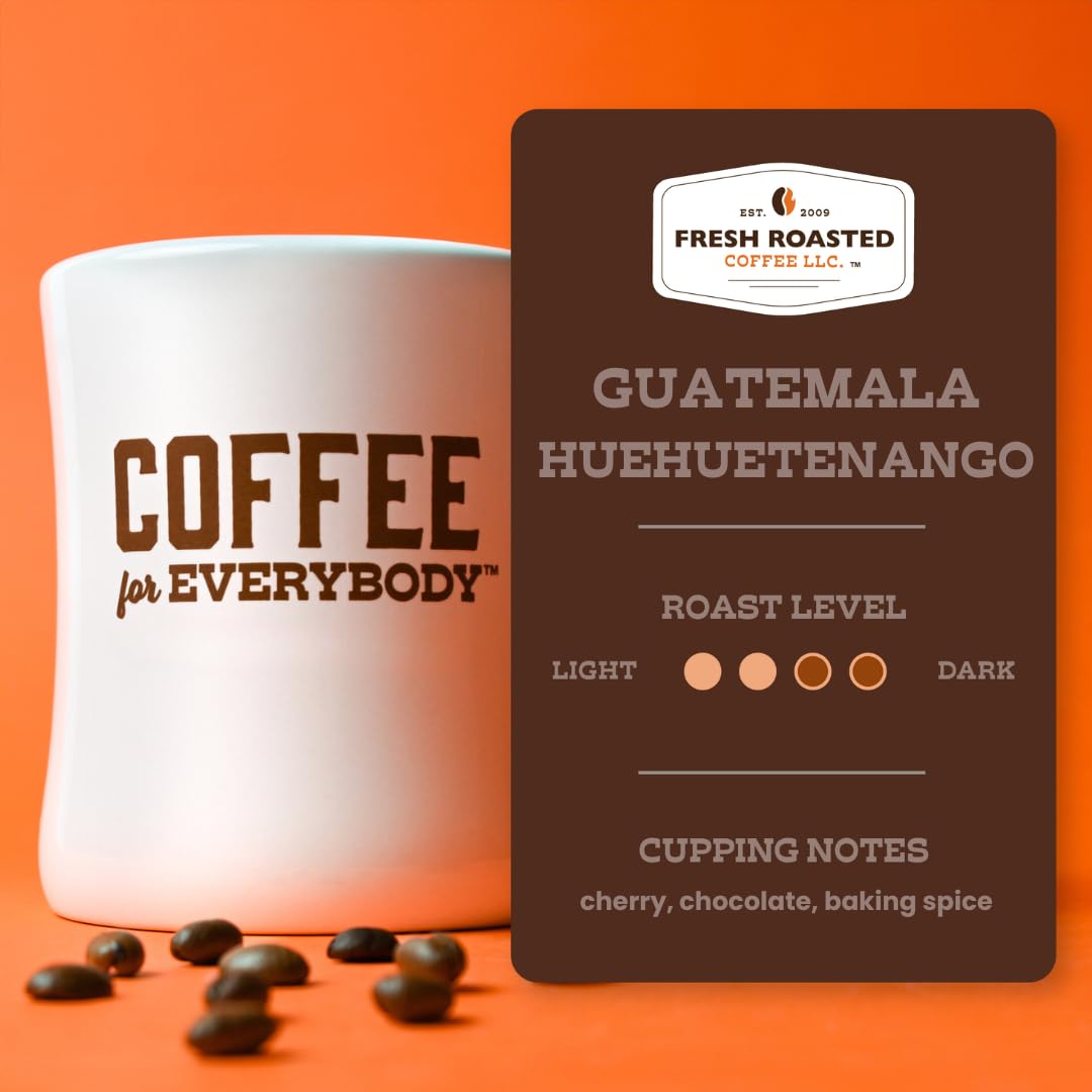 Fresh Roasted Coffee, Guatemala Huehuetenango K-Cup Pods for Keurig Brewers, Medium Roast, Kosher, 24 Count (Pack of 1)
