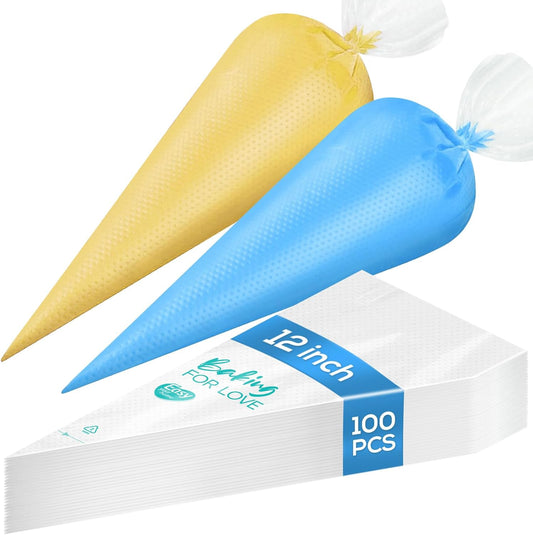 100PCS 12 Inch Disposable Anti Burst Thick Piping Bags