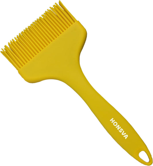 Massive Silicone Pastry Basting Brush, One-Piece Design, W/3.5" L/8.5", Heat Resistant Kitchen Brush for Baking, Grilling,