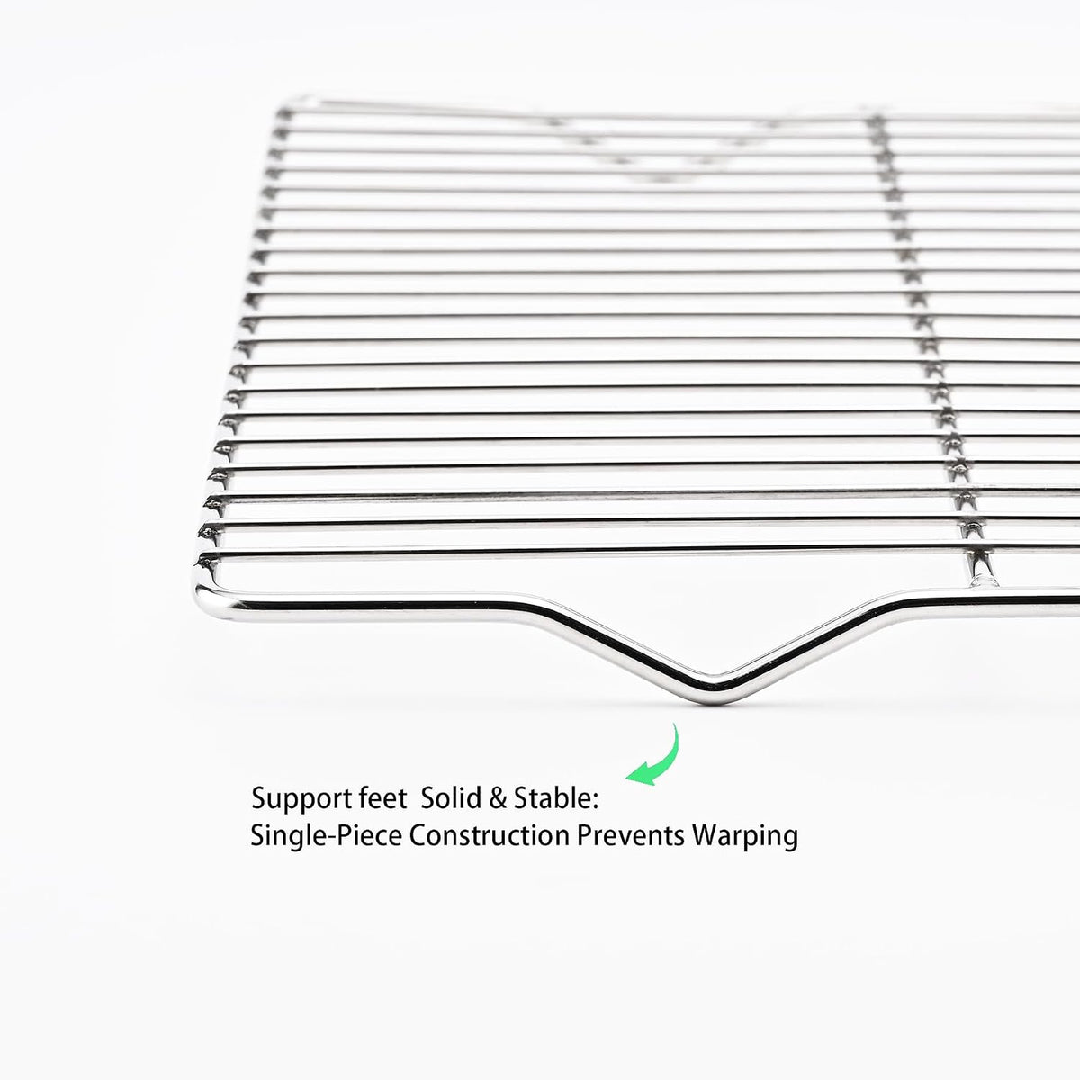 Cooling rack,2-Pack Heavy-Duty Stainless Steel wire rack for cooking (16.5"x11.5") - Oven Baking Wire Rack for Sheet Pans, Bread, Dishwasher Safe &amp; Non-Toxic Metal Grates
