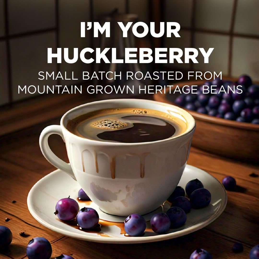 Maud's Huckleberry Flavored Medium Roast Coffee Pods, 18ct