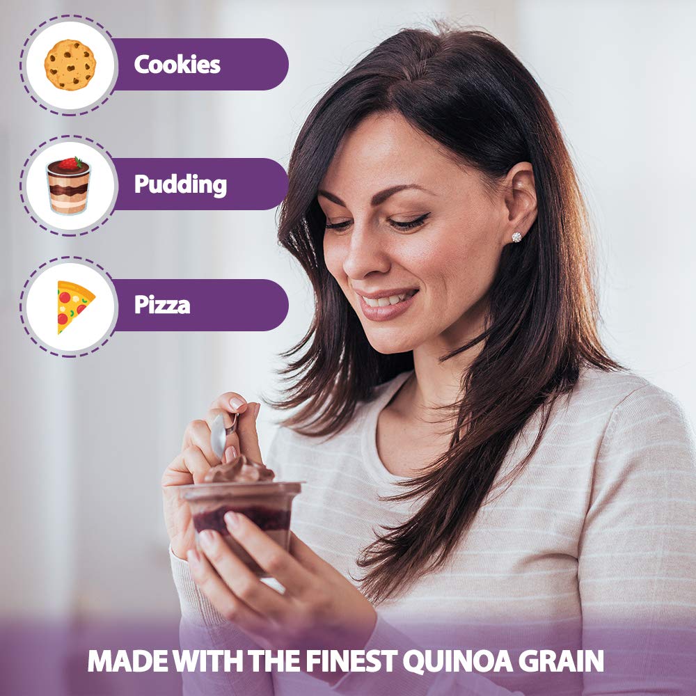LiveKuna Organic Quinoa Flour, Gluten-Free Baking Flour, 32 oz