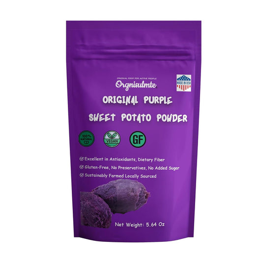 Orgnisulmte Original Purple Sweet Potato Powder 100% Pure Natural Premium Purple Yam Powder for Food Coloring No GMO Vegan