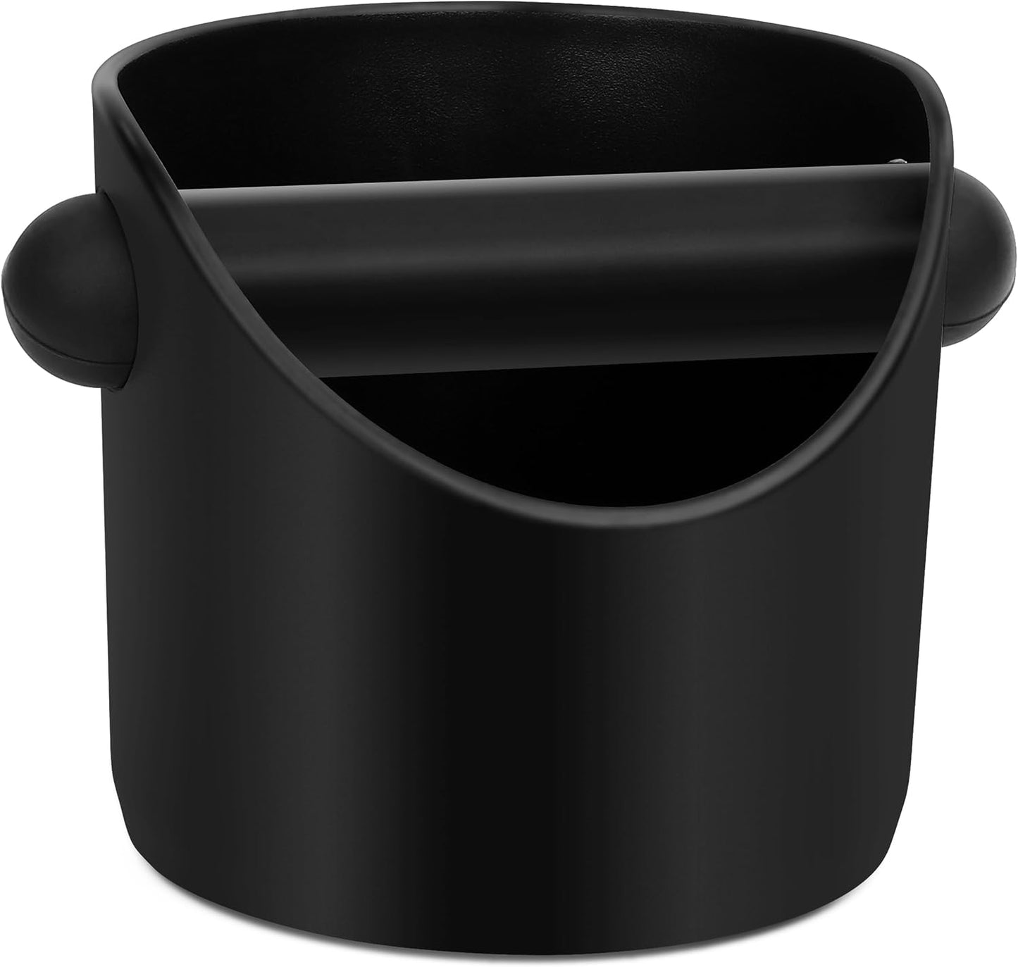 Small Espresso Knock Box 4.3 Inch, Mini Rubber Coffee Knock Box with Detachable Knock Bar, Non-Slip Base Coffee Grounds Container for Home Barista