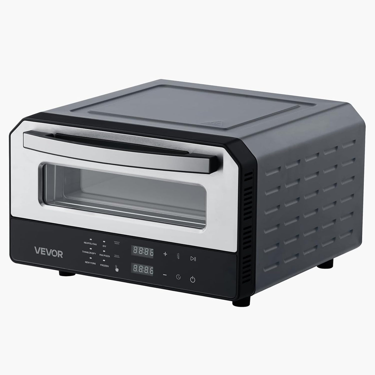 VEVOR Electric Pizza Oven, Smart Pizzas Maker Indoor with 5 Preset, 12-Inch Countertop Pizza Cooker w/Touch Srceen, 750℉ Max Temp, 2-Min Rapid Baking Oven Thin & Crispy, Neapolitan, Frozen, New York