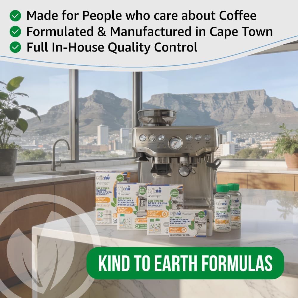 Caffenu Breville Compatible Coffee Machine Cleaning Tablets, 10 Count | (10 Uses) Cleaner Tablets for Breville - Clears Oily Grouphead and Portafilter - Improves Coffee Taste, Extends Machine Life