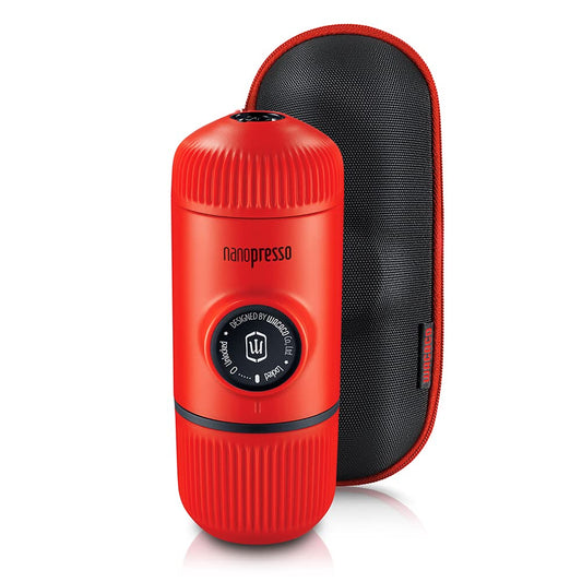 Wacaco Nanopresso Portable Espresso Maker Bundled with Protective Case, Mini Travel Coffee Machine, Perfect for Camping