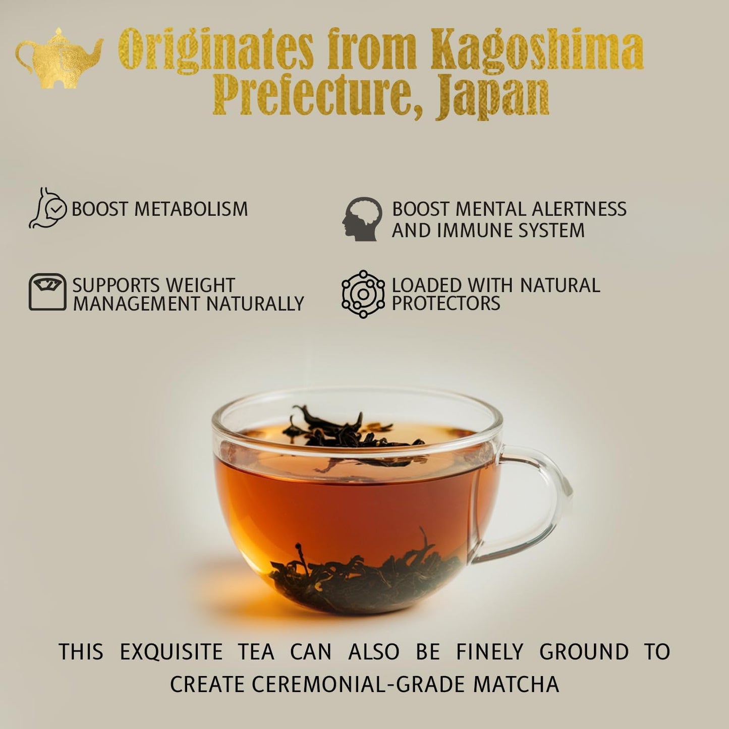 Japanese Sencha Green Tea, Organic Loose Leaf Sencha Tea – Antioxidant &amp; Detox Support – Refreshing Hot or Iced Green Tea – 4 oz Resealable Bag (Makes 50 Cups) – The Elegant Elephant