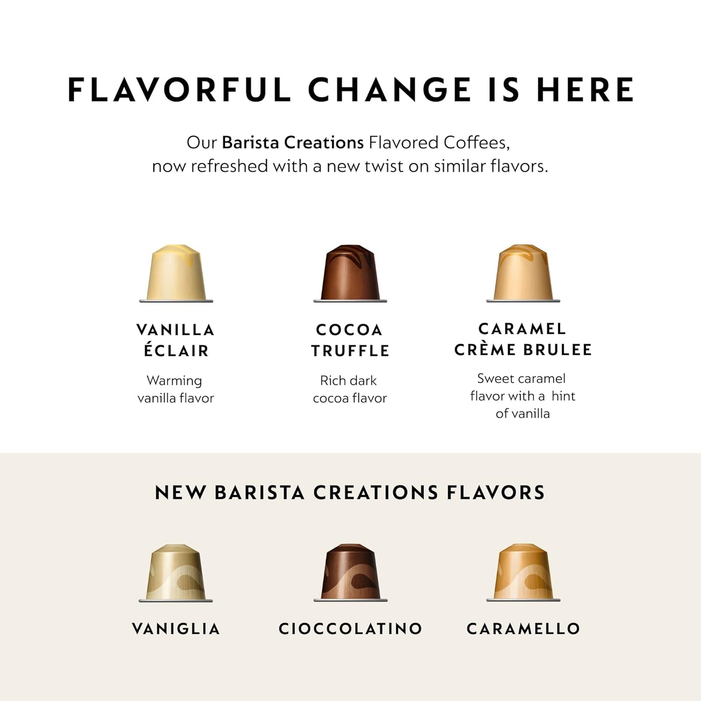 Nespresso Capsules Original Line, Barista Flavored Pack, Medium Roast Espresso Coffee, 30 Count Espresso Coffee Pods