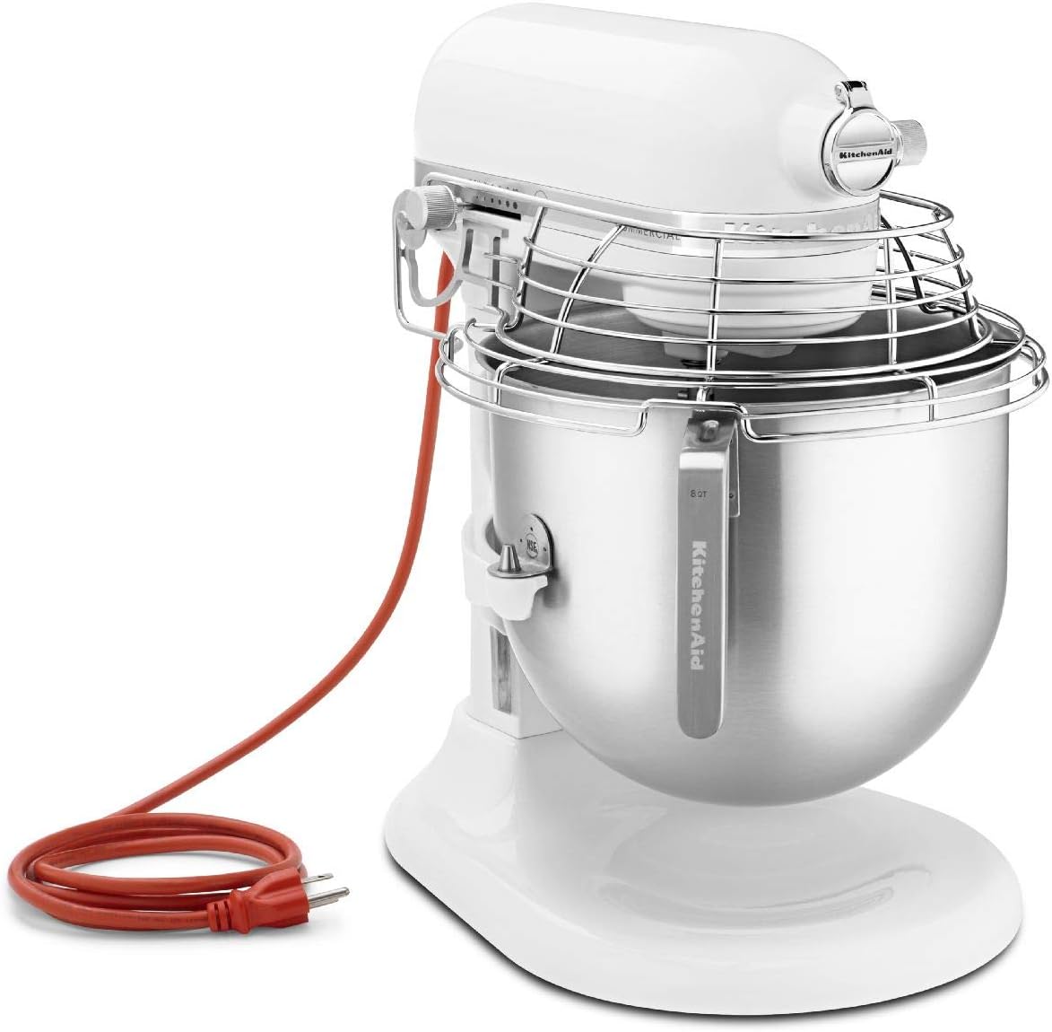 KitchenAid Commercial Series 8 Quart Bowl-Lift Stand Mixer with Stainless Steel Bowl Guard - KSMC895