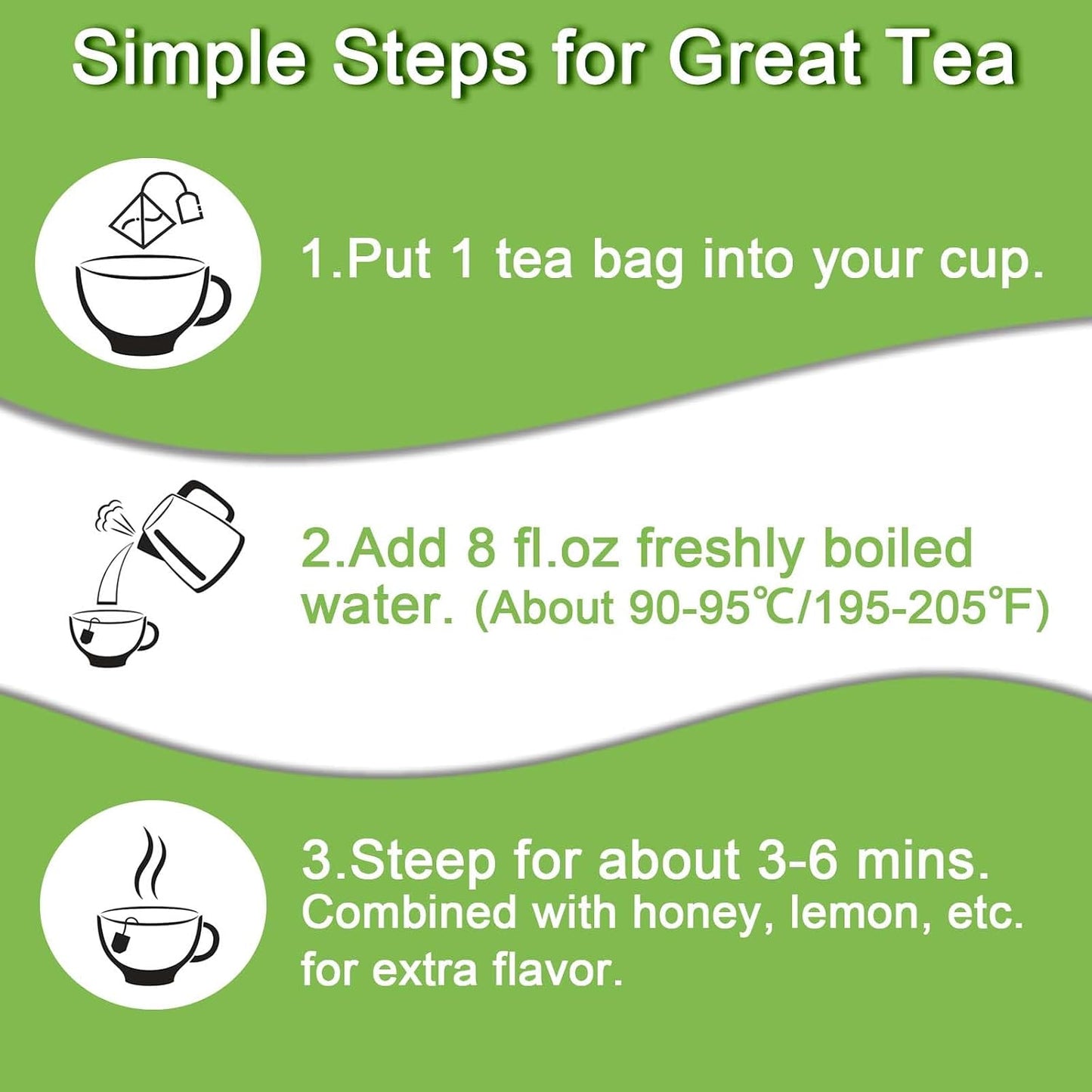 FullChea - Holy Basil Tea Bags, 40 Count, Dried Holy Basil Leaves | 100% pure tulsi holy basil tea, rich in plant antioxidants, Non-GMO caffeine-free, easy to brew hot or iced daily