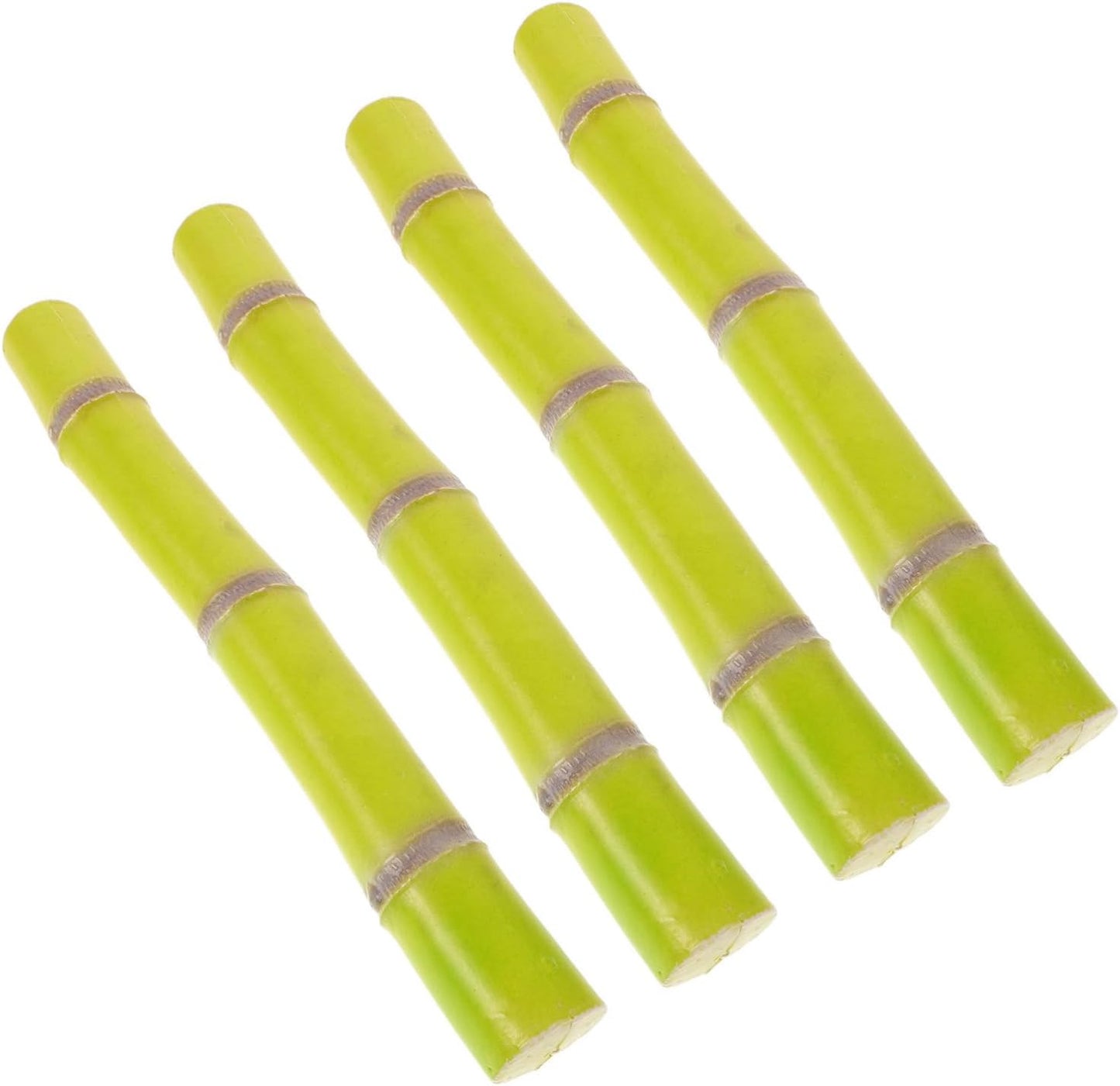 HANABASS Fake Sugar Cane Model 4 Pack 12.20 in Artificial Sugar Cane Stalks Simulated Plant for Restaurant Display Supermarket Decor Photo Props Home D Cor