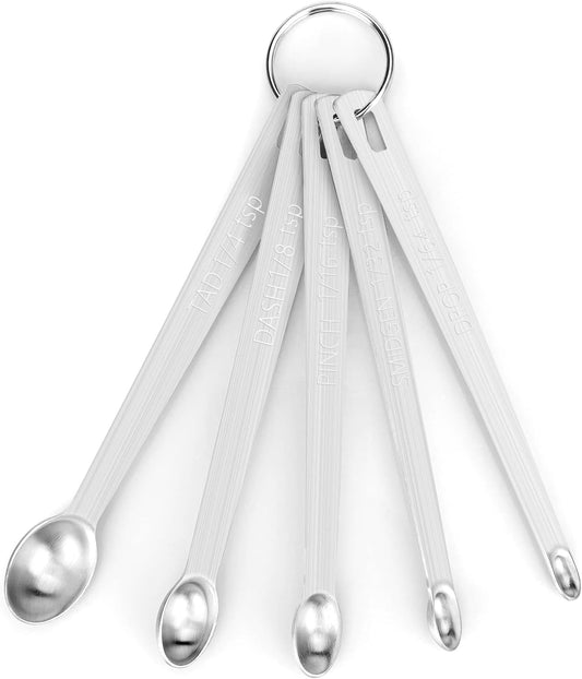 Mini Measuring Spoon Set, Heavy Duty Stainless Steel Measuring Spoons for Cooking Baking, Tablespoon Teaspoon for Dry or