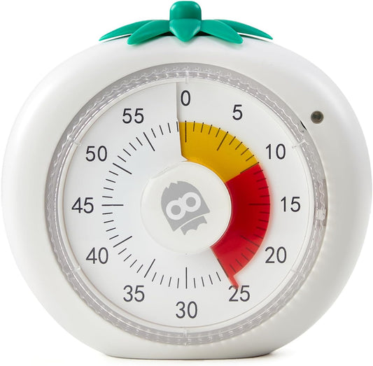 Visual Timer for Kids & Adults – 4-Color Zone Countdown Timer, 60-Min Silent Pomodoro Timer for ADHD Focus, Study, Cooking &