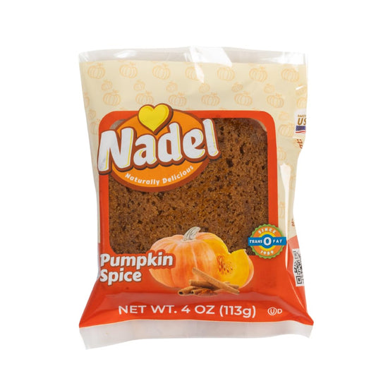 Nadel - NATURALLY DELICIOUS Pumpkin Spice Bread Slices, 12 Pack, Sweet Breads & Cakes breakfast bar, back to school lunch
