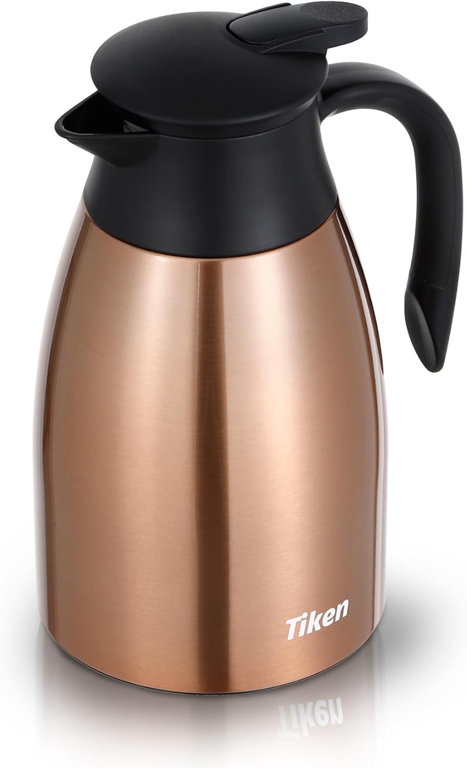 Tiken 51 Oz Thermal Coffee Carafe, Stainless Steel Insulated Vacuum Coffee Carafes For Keeping Hot, 