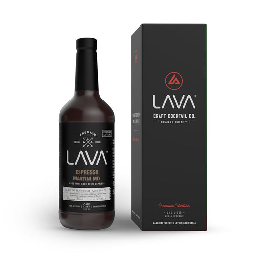 LAVA Premium Espresso Martini Mix, Cold Brew Espresso, 65mg Caffeine Per Serv., No Artificial Sweeteners, Colors, or