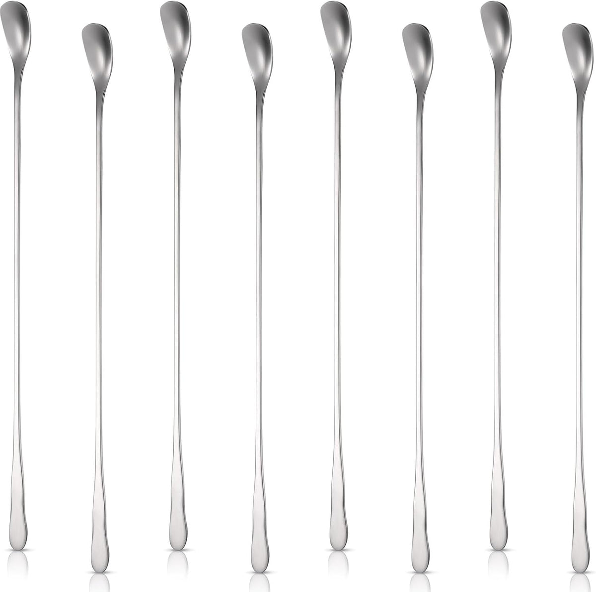 Patelai 8 Pieces Stainless Steel Coffee Stirrers Mixing Spoons