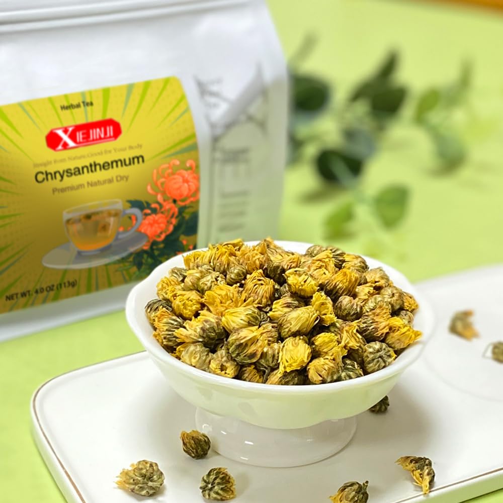Chrysanthemum Tea - 100% Pure Premium Natural Dried Fetal Chrysanthemum(3.98oz/113g), Caffeine-Free, Non-GMO