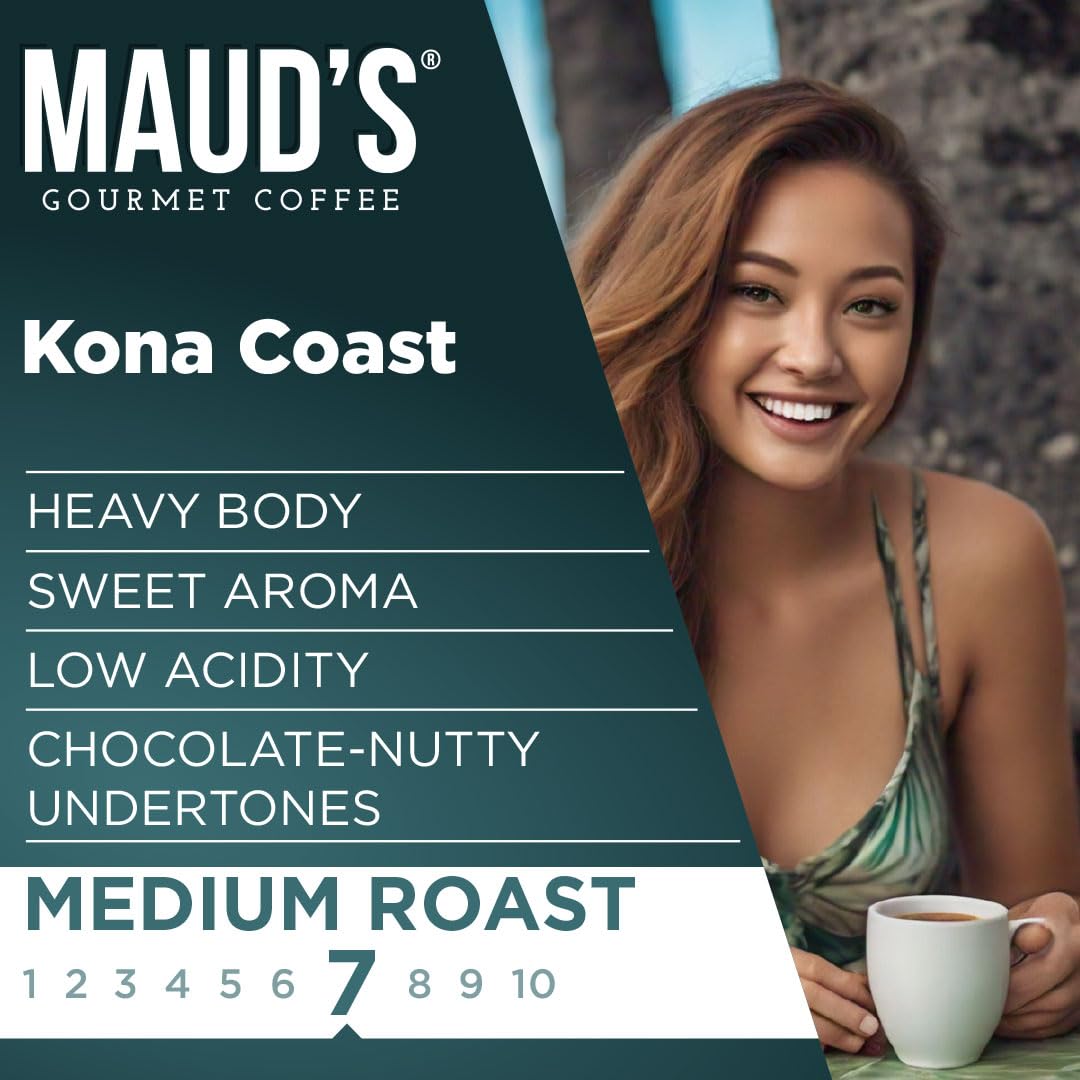 Maud's Kona Medium Roast Coffee Pods, 18ct