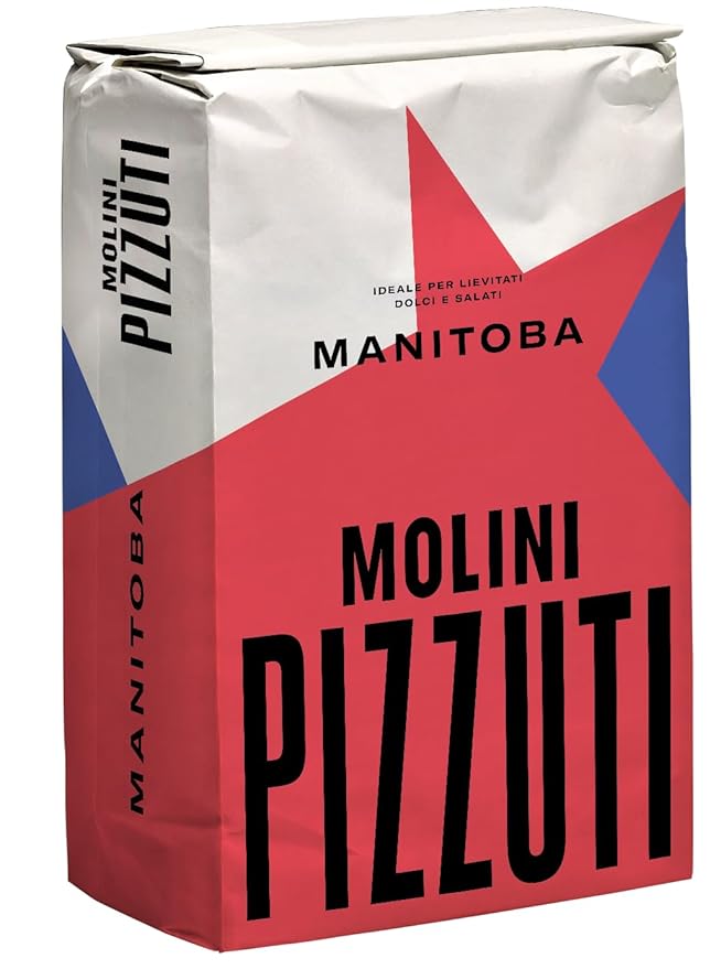 Molini Pizzuti Manitoba Flour – Premium Italian Type '0' High-Protein Flour for Artisan Breads, Pizza, and Pastries – 5kg Bag