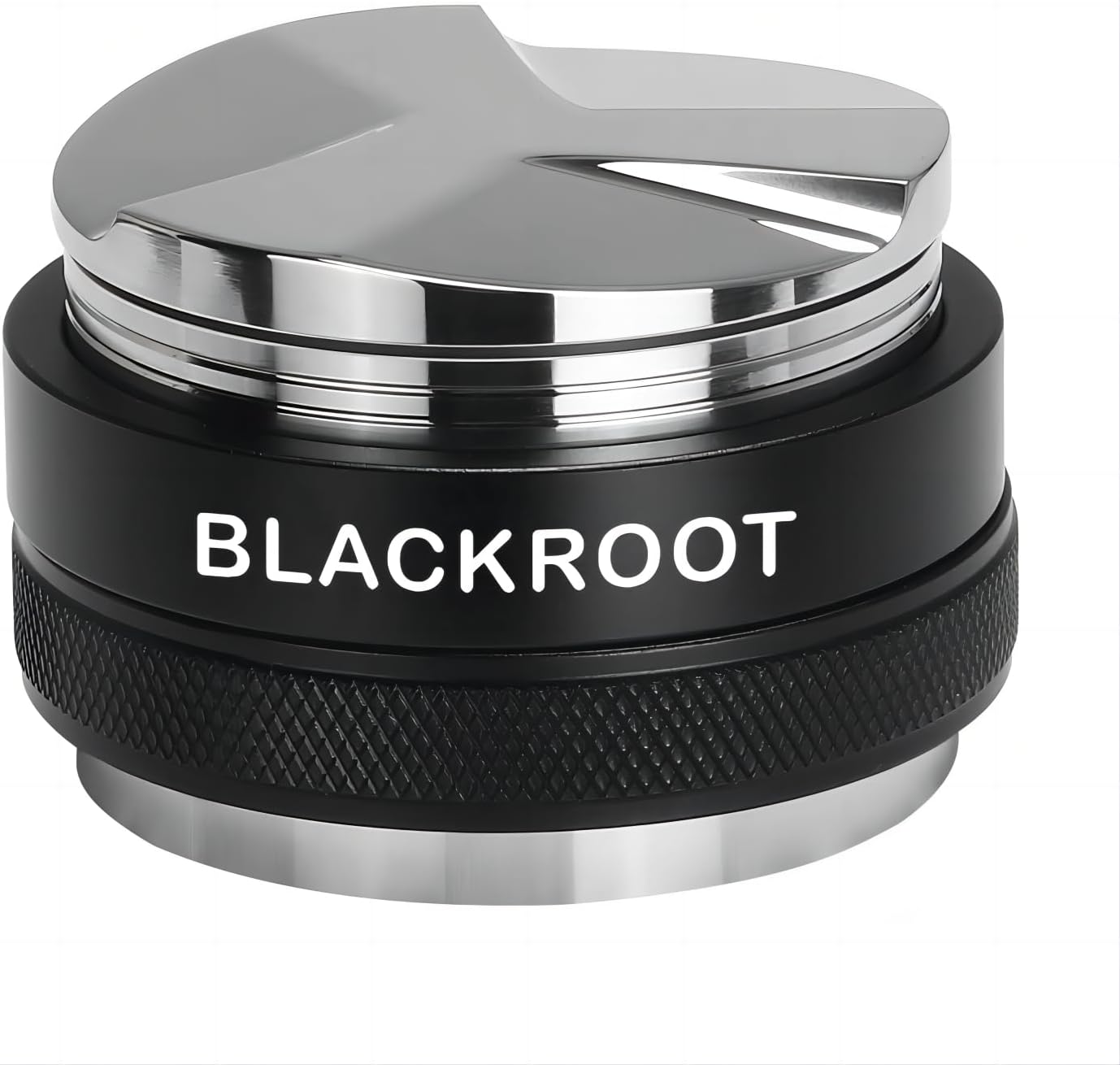 BLACKROOT 51mm Precision Coffee Distributor and Tamper, Dual Head Leveler Tool with Adjustable Depth