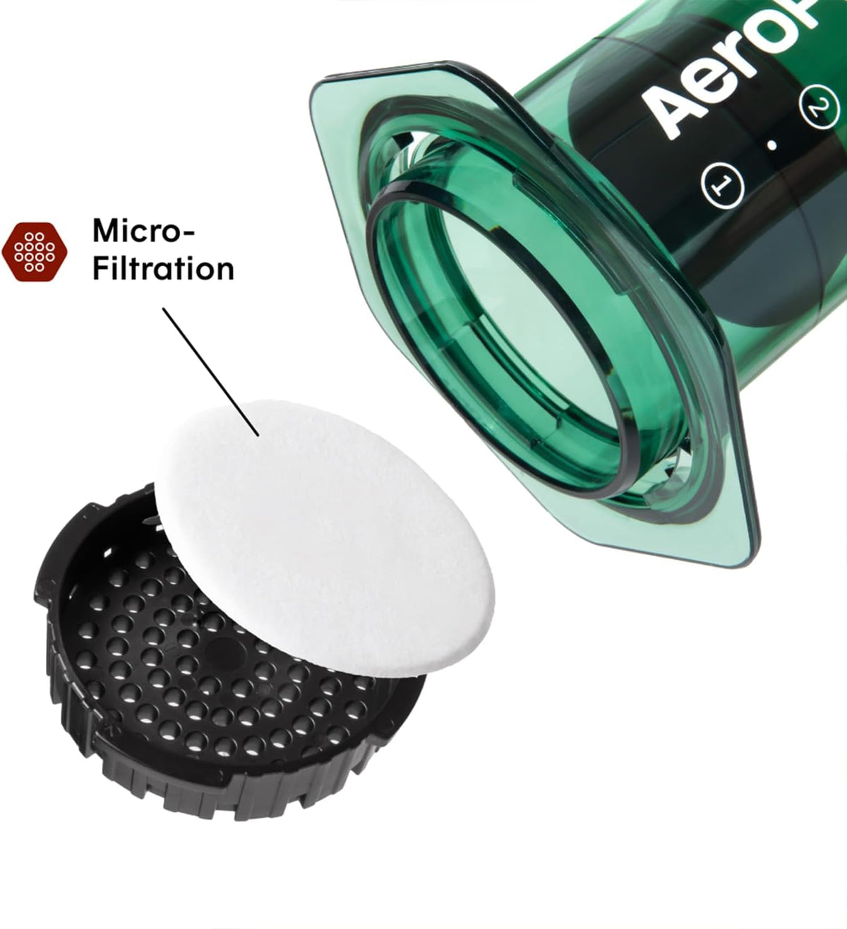 AeroPress Clear Green Coffee Press