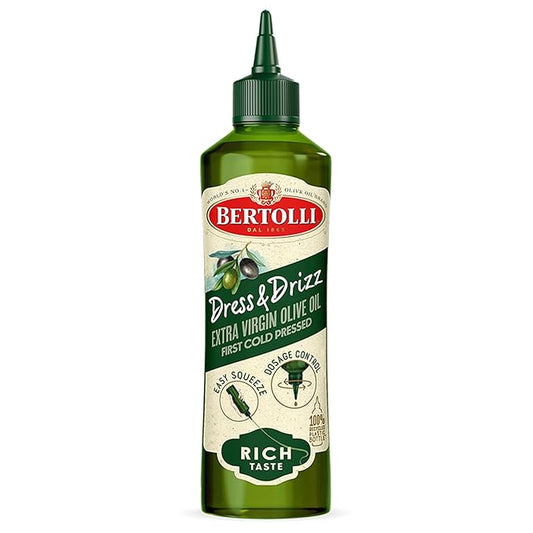 Bertolli Extra Virgin Dress & Drizz Intense Flavor, Perfect for salad dressings, marinades, and bread dipping, Naturally