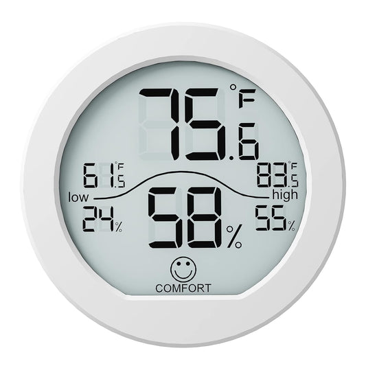 SECRUI Digital Hygrometer Thermometer for Room Temperature Humidity Meter Indoor Thermometer Accuracy Calibration LCD