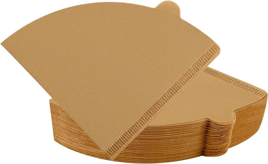 V60 Coffee Filters, Cone Coffee Filters #2, Natural Unbleached Pour Over Coffee Filter Compatible with V60 Dripper and