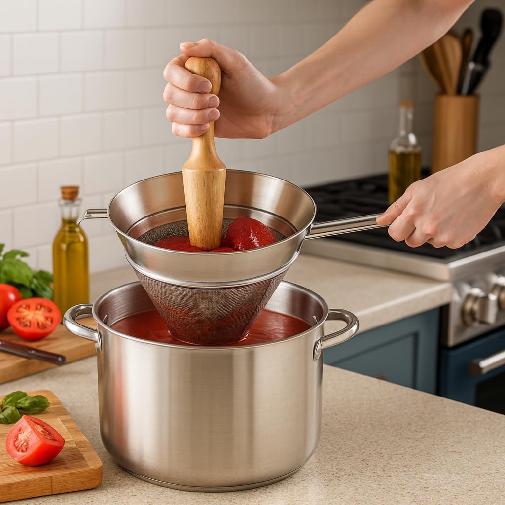 HIC Kitchen Chinois Fine-Mesh Cone Sieve