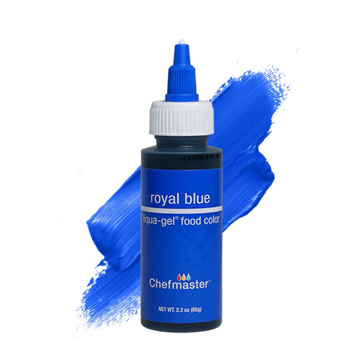 Chefmaster Royal Blue Liqua-Gel® Food Coloring | Vibrant Color | Professional-Grade Dye for Icing, Frosting, Fondant | Baking &amp; Decorating | Fade-Resistant | Easy-to-Use | Made in USA | 2.3 oz