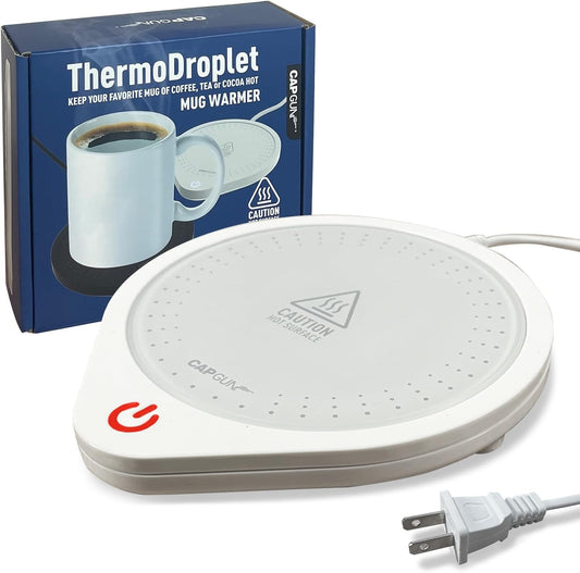 Electric Coffee Mug Warmers for Desk, 75℃ Precision Heating & Auto Shut Off, Spill-Proof Cup Warmer for Coffee/Tea/Milk/Hot