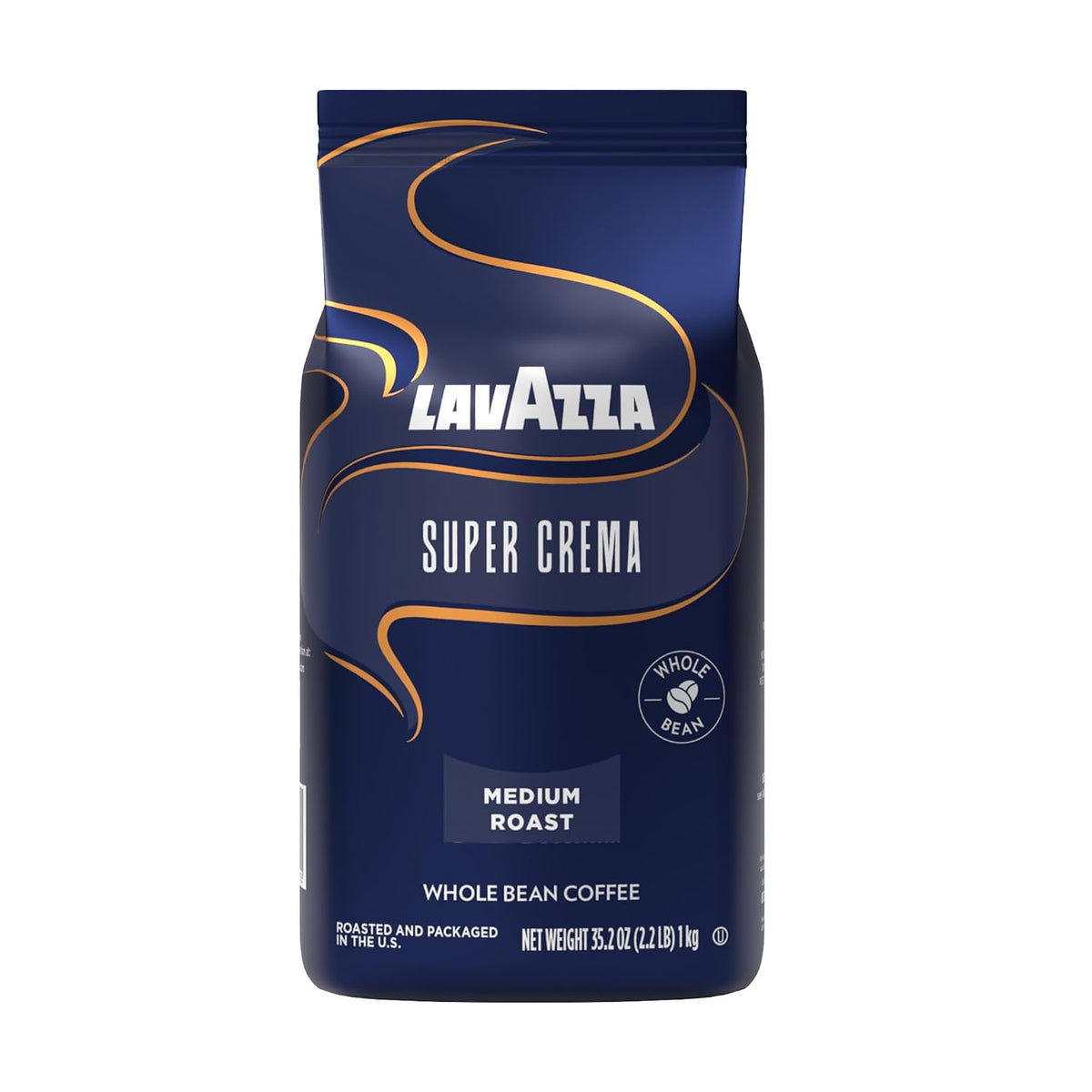 Lavazza Italian "Super Crema" Espresso Whole Bean Value Pack (3 x 2.2 lb bags)