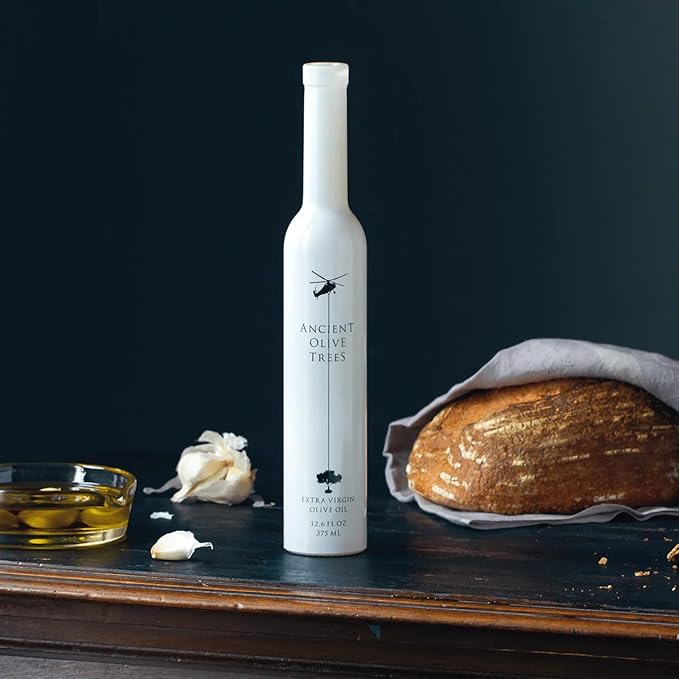 ANCIENT OLIVE TREES - Balsamic Vinegar with Extra Virgin California Olive Oil | EVOO Pressed from Arbosana & Arbequina Olives | Aceto Balsamico di Modena IGP | Both 12.6 FL. OZ.