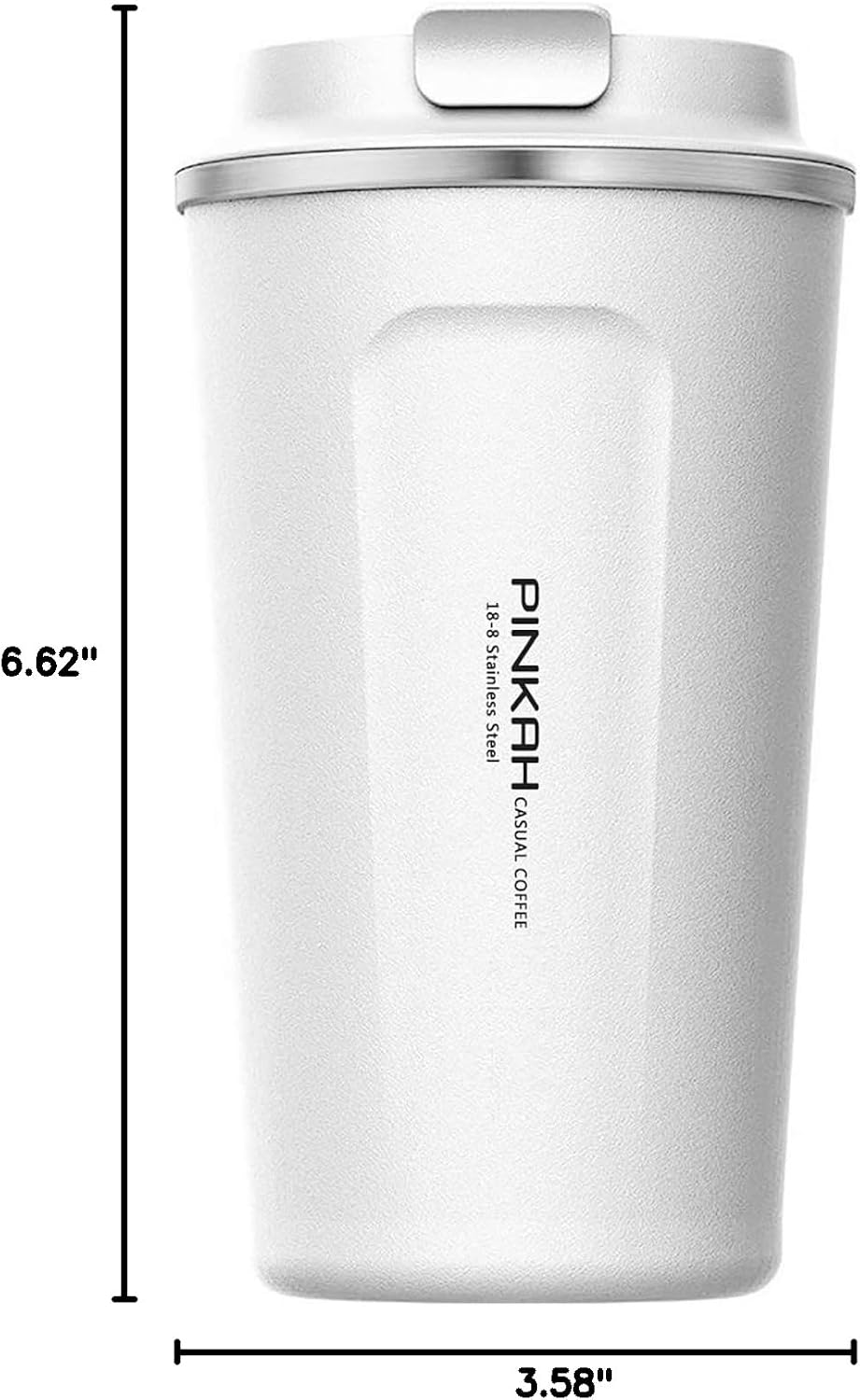 17OZ Vacuum Casual Travel Coffee Mug for Hot/Cold Coffee, Double Walled Stainless Steel Insulated Coffee Tumbler, Thermal Coffee Cup for Home Office