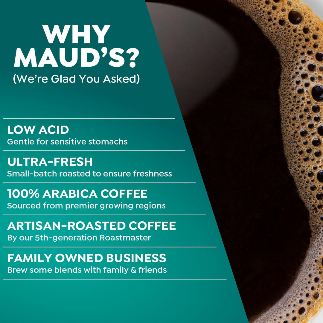 Maud’s Decaf Espresso Roast Coffee Pods, 18ct