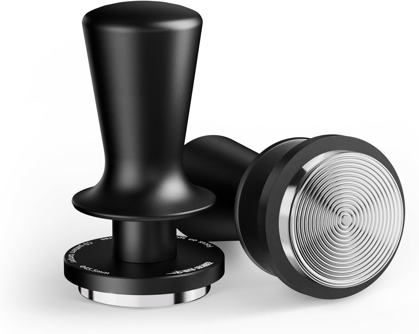 MHW-3BOMBER 45.5mm Coffee Tamper for Flair Pro 3, 2 Spring Loaded Espresso Tamper Tool, Auto-Leveling Press Tamper Without Tilting, Ripple Base, T7116T