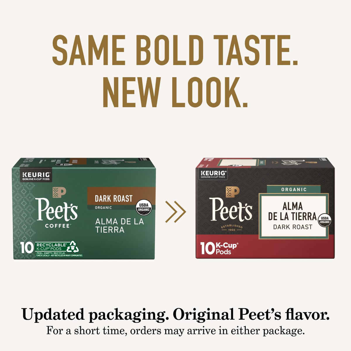 Peet's Coffee, Keurig K-Cup Pods Variety Pack, 100% Arabica Coffee - Luminosa Breakfast Blend, Café Domingo, Organic Alma De La Tierra, House Blend, 40 Count (4 Boxes of 10 Pods)