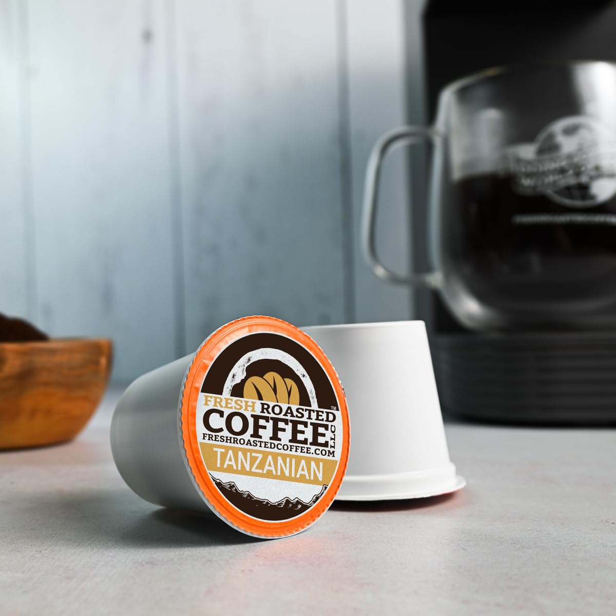 Fresh Roasted Coffee, African Variety Pack, K-Cup Compatible, 96 Pods