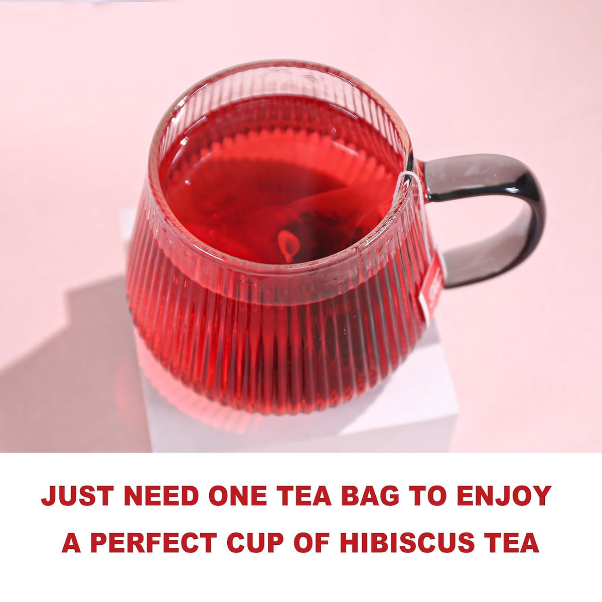 TEARELAE - Hibiscus Tea Bags, 80 Count, 100% Pure Hibiscus Flowers | Country of origin Nigeria, Non-GMO and caffeine-free, aid digestion and support heart health