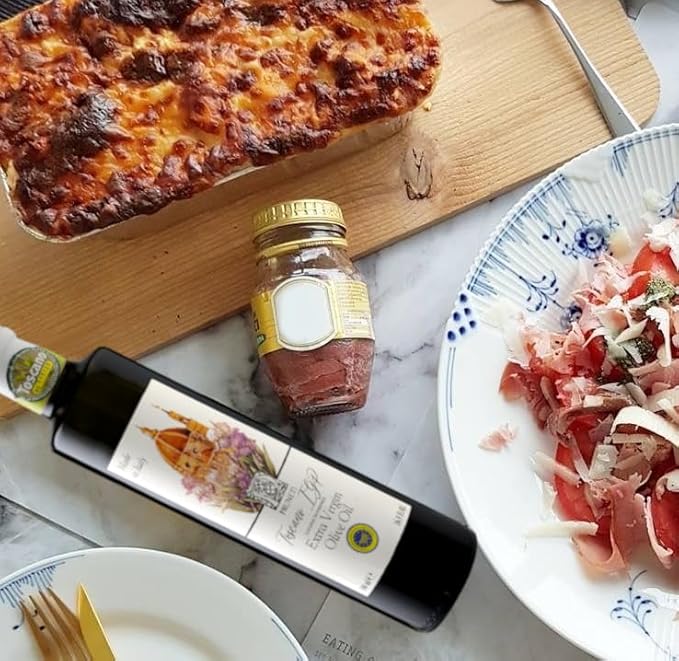 Florence N°1 Drinking Extra Virgin Olive Oil – Premium Early Harvest 2025 Gold Winner olive oil from Tuscany, Italy – Polyphenol Rich 400+ mg/kg evoo – Cold pressed Non-GMO for Cooking and Finishing