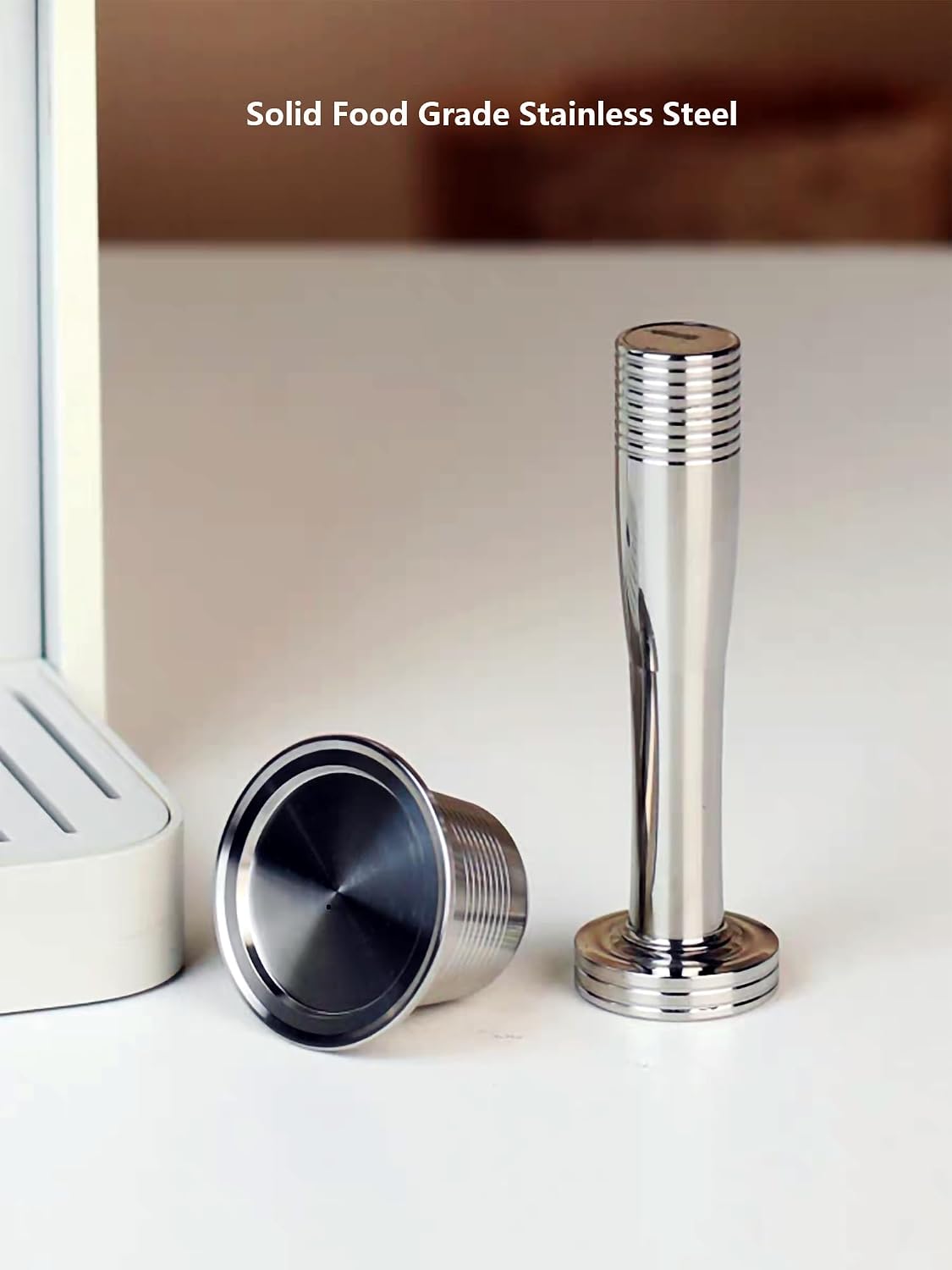Coffee Tamper Press Chromed (24 mm)