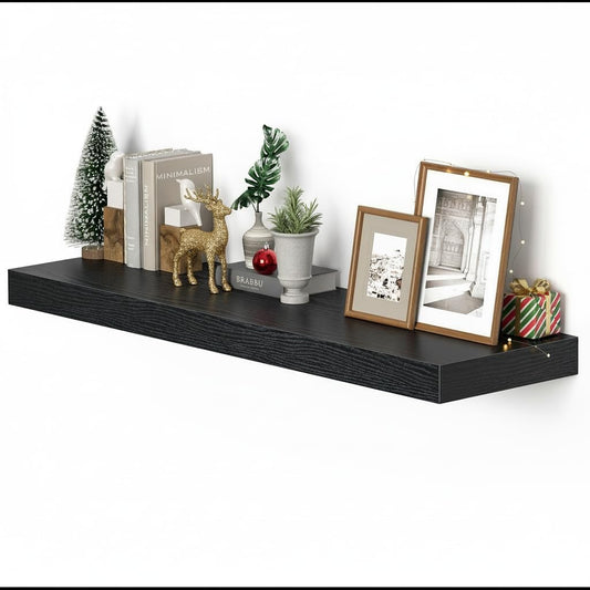 Vivelove Single Floating Shelves 36x10” Set of 1, Black