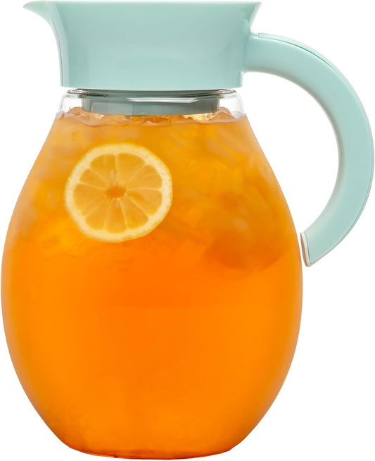 Primula The Big Iced Tea Maker and Infuser, Plastic Beverage Pitcher with Leak Proof, Airtight Lid, Fine Mesh Reusable