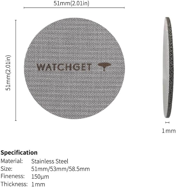 watchget 51mm Espresso Puck Screen Reusable Coffee Filter Mesh Plate