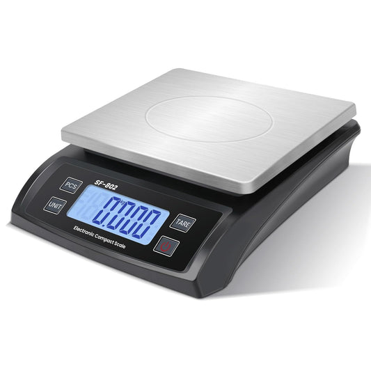 Digital Kitchen Scale 30kg/66lb Large Food Scale for Baking Cooking Stainless Bread Scale with LCD Display Counting Scales
