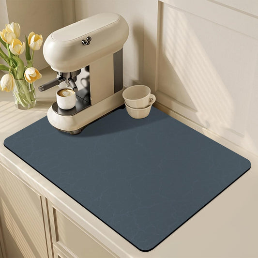 Golener Coffee Maker Mat - Cafe Bar Decor for Coffee Station, Dish Drying Mat, Drip Tray for Dish Rack, Absorbent Mat for