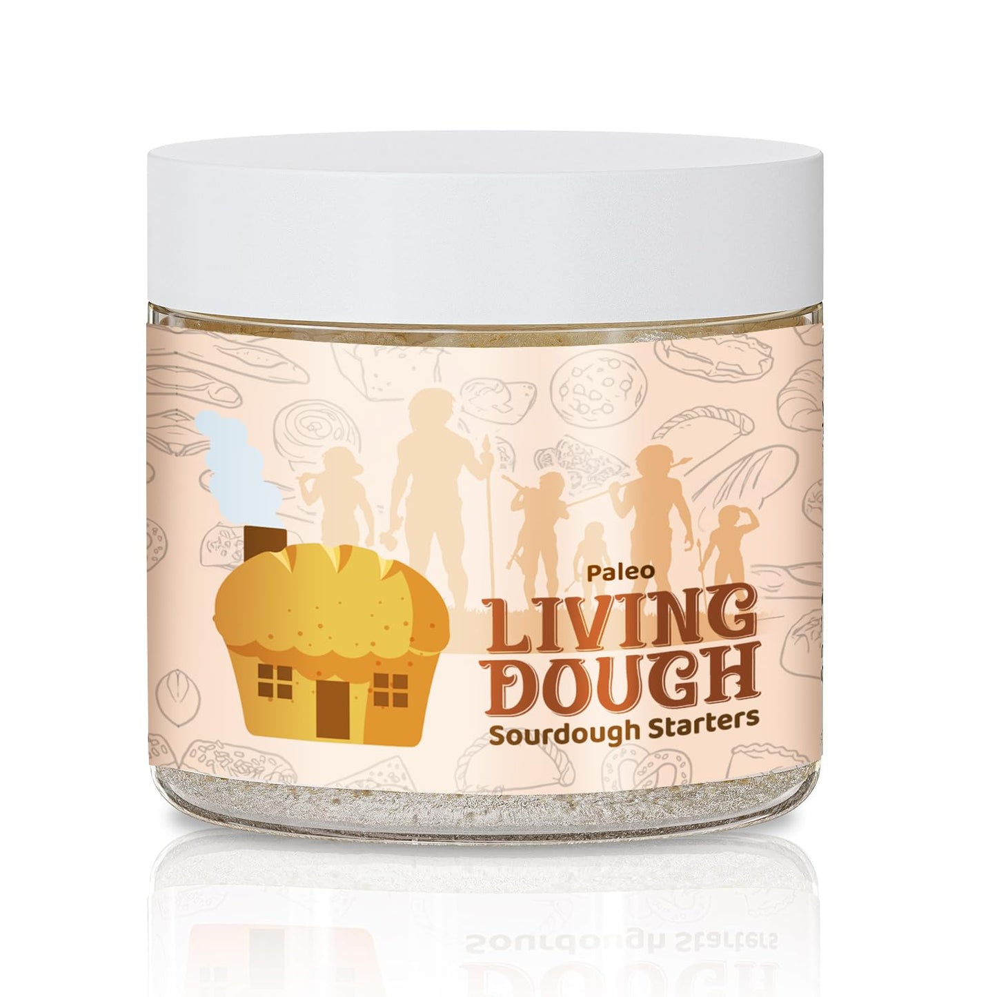 Paleo Gluten Free Organic Sourdough Starter Culture for Baking, 3.5 oz | Grain Free, Active &amp; Live Cassava Flour Sourdough Starter for Artisan Bread, Pizza Dough, Crackers &amp; Homemade Paleo Recipes
